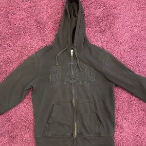 GAP Black Zip up Hoodie